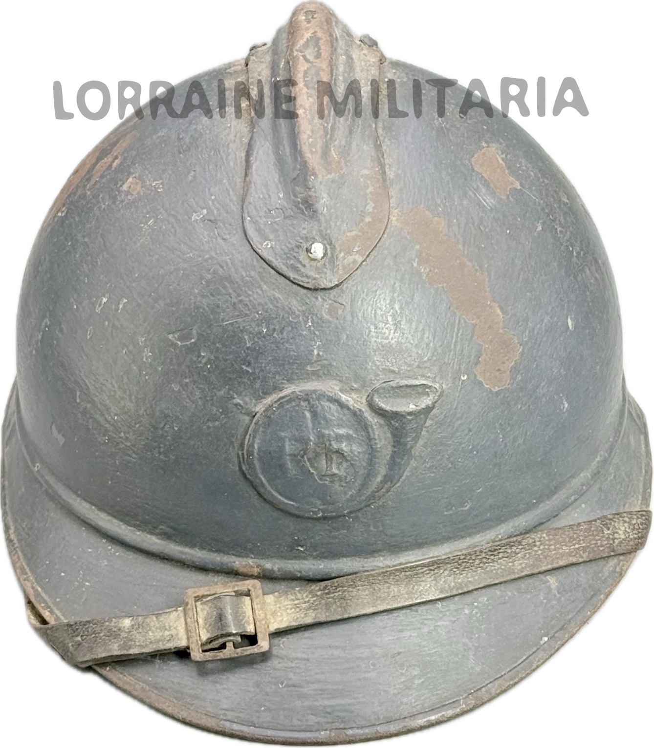 militaria : CASQUE FRANÇAIS ADRIAN  CHASSEUR  NOMINATIF