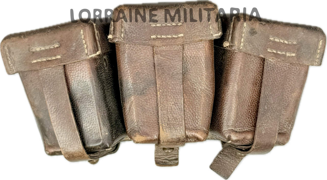 militaria : CARTOUCHIERE ALLEMANDE TROUPE INFANTERIE  MLE 1909  DU 140 IR DATÉE 1914