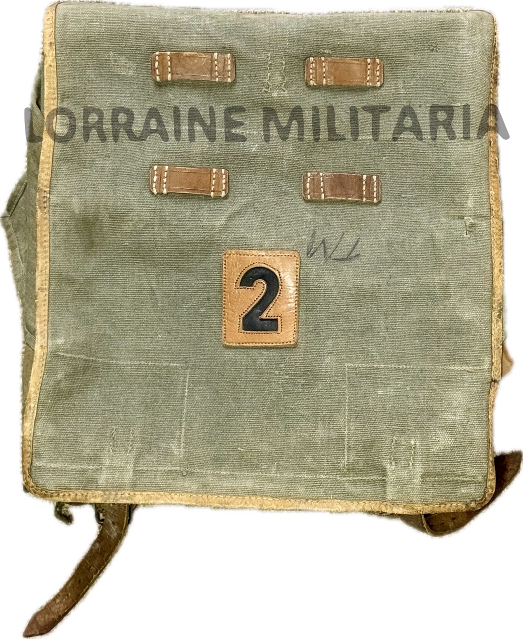 militaria : RARE SAC A DOS ALLEMAND TORNISTER TELEPHONISTE N°2 DATÉ 1918
