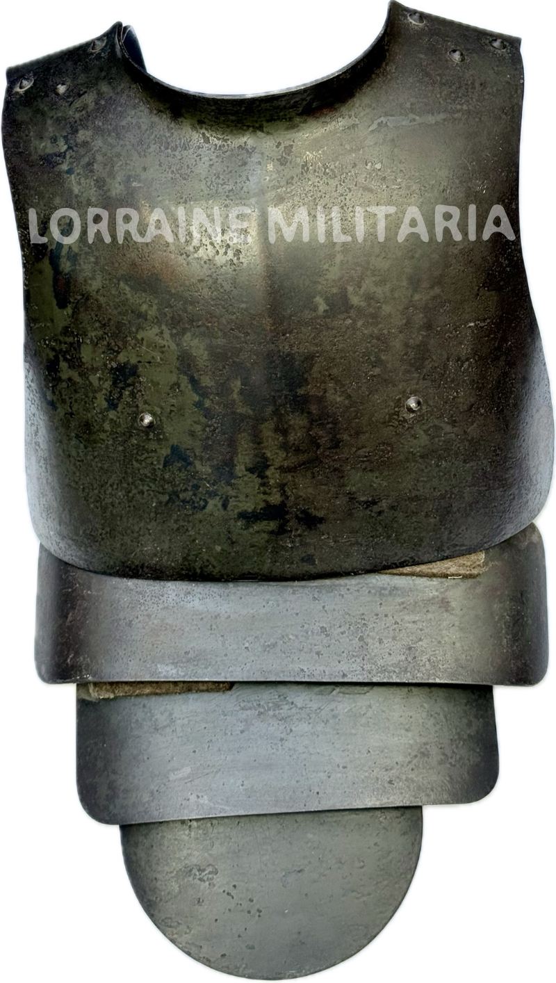 militaria : CUIRASSE GUETTEUR DE TRANCHEE ALLEMANDE SAPPENPANZER 1ER MODELE