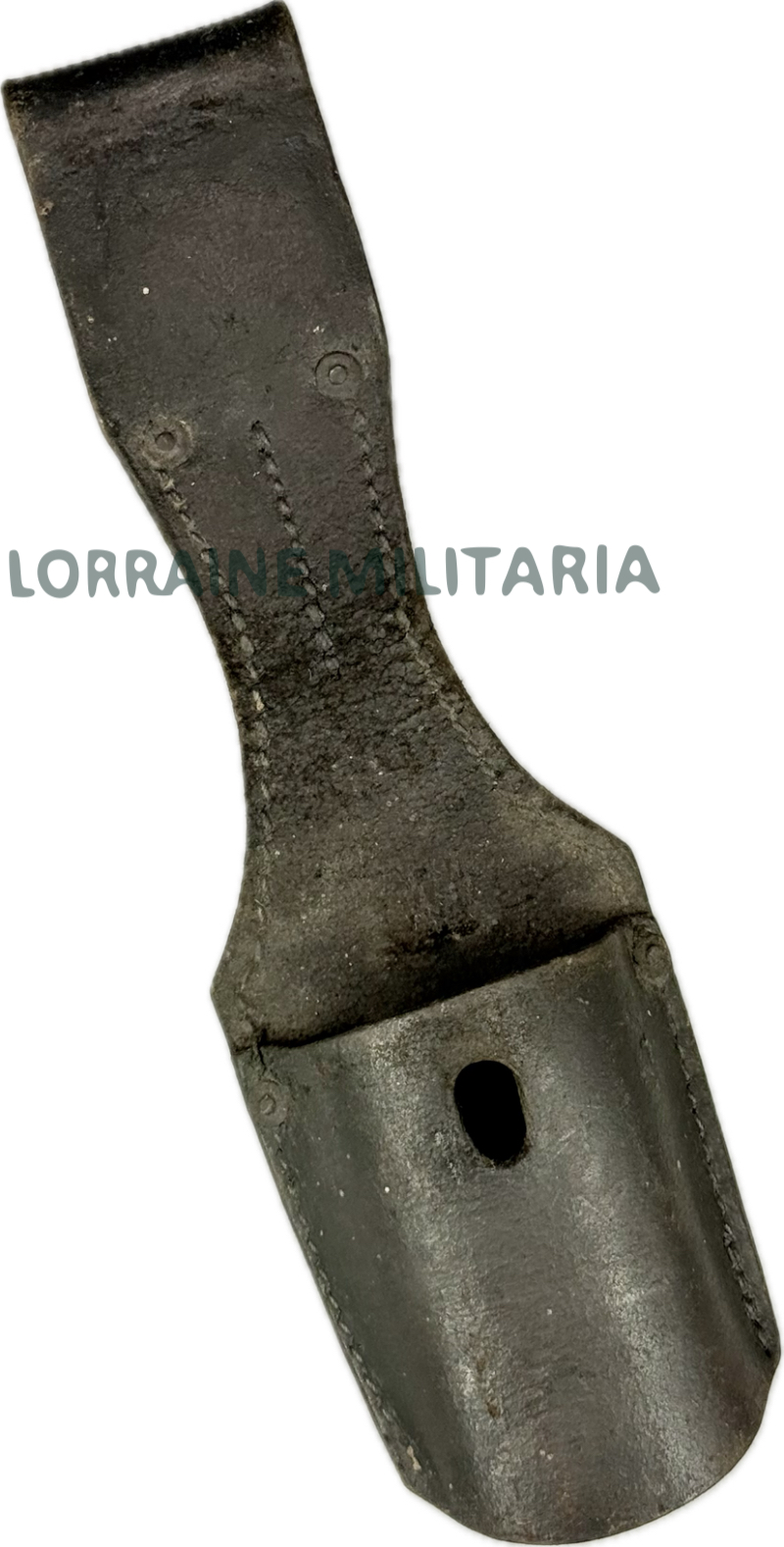 militaria : PORTE BAIONNETTE TROUPE ALLEMAND MODELE 1898/05 CUIR NOIR