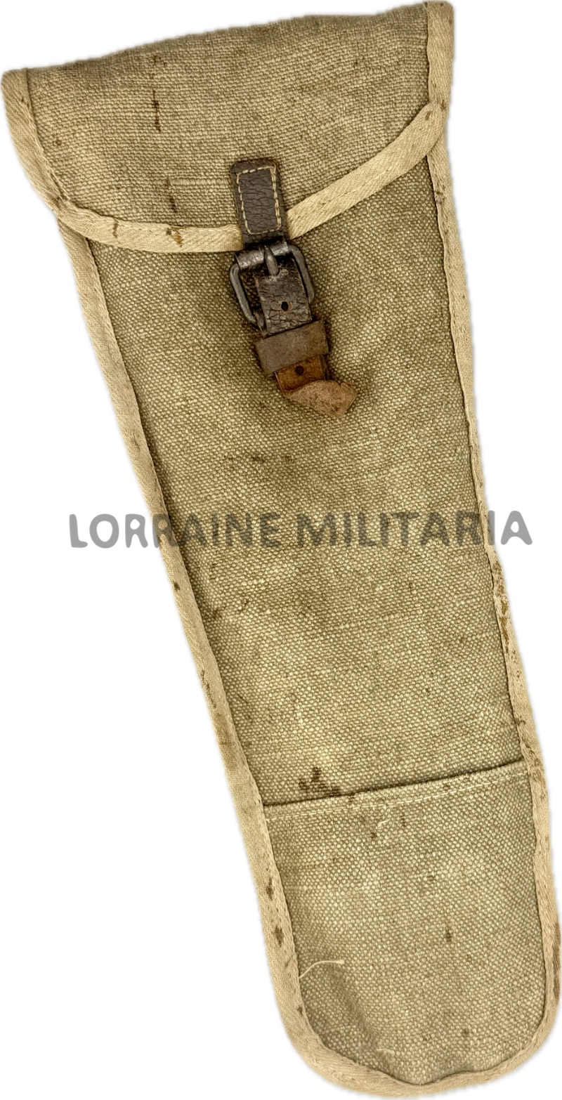 militaria : CISAILLE ALLEMANDE COUPE-BARBELÉ AVEC ETUI ERSATZ TOILE