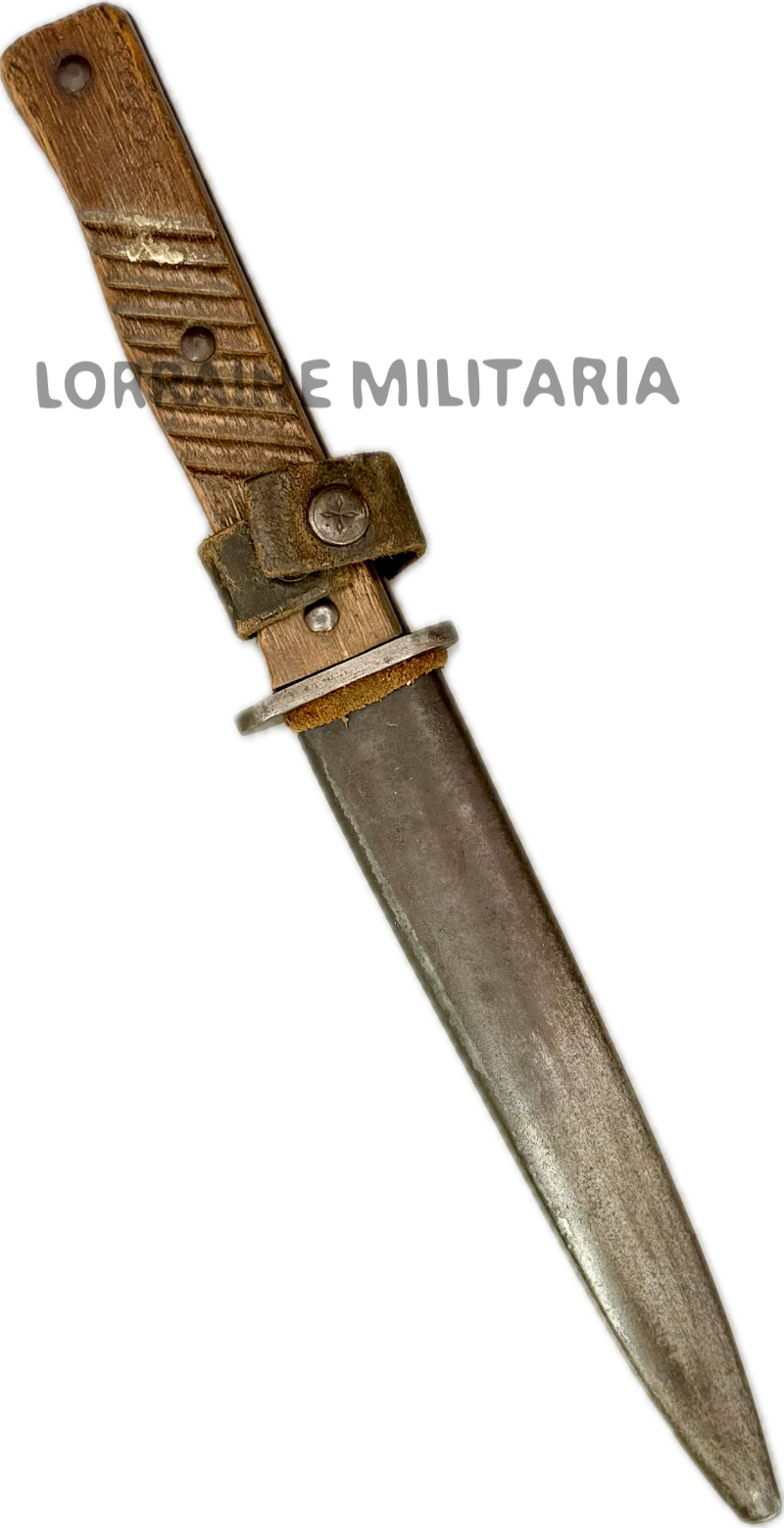 militaria : COUTEAU DE COMBAT ALLEMAND COMPLET AVEC FOURREAU