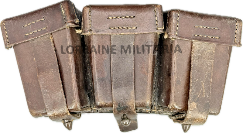 militaria : CARTOUCHIERE ALLEMANDE TROUPE MONTÉE MLE 1911DATÉE 1917 DE LA GARDE