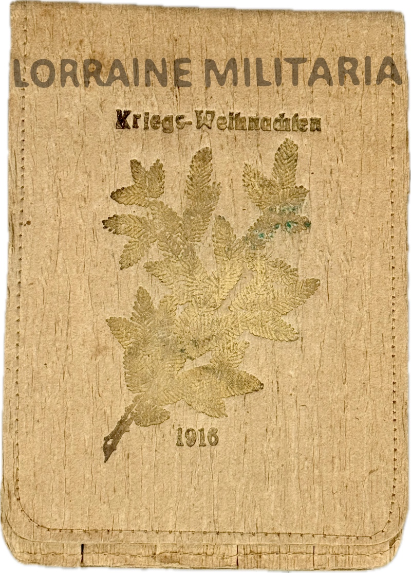militaria : POCHETTE ETUI DE CIGARES ALLEMANDS OFFERT À NOËL 1916