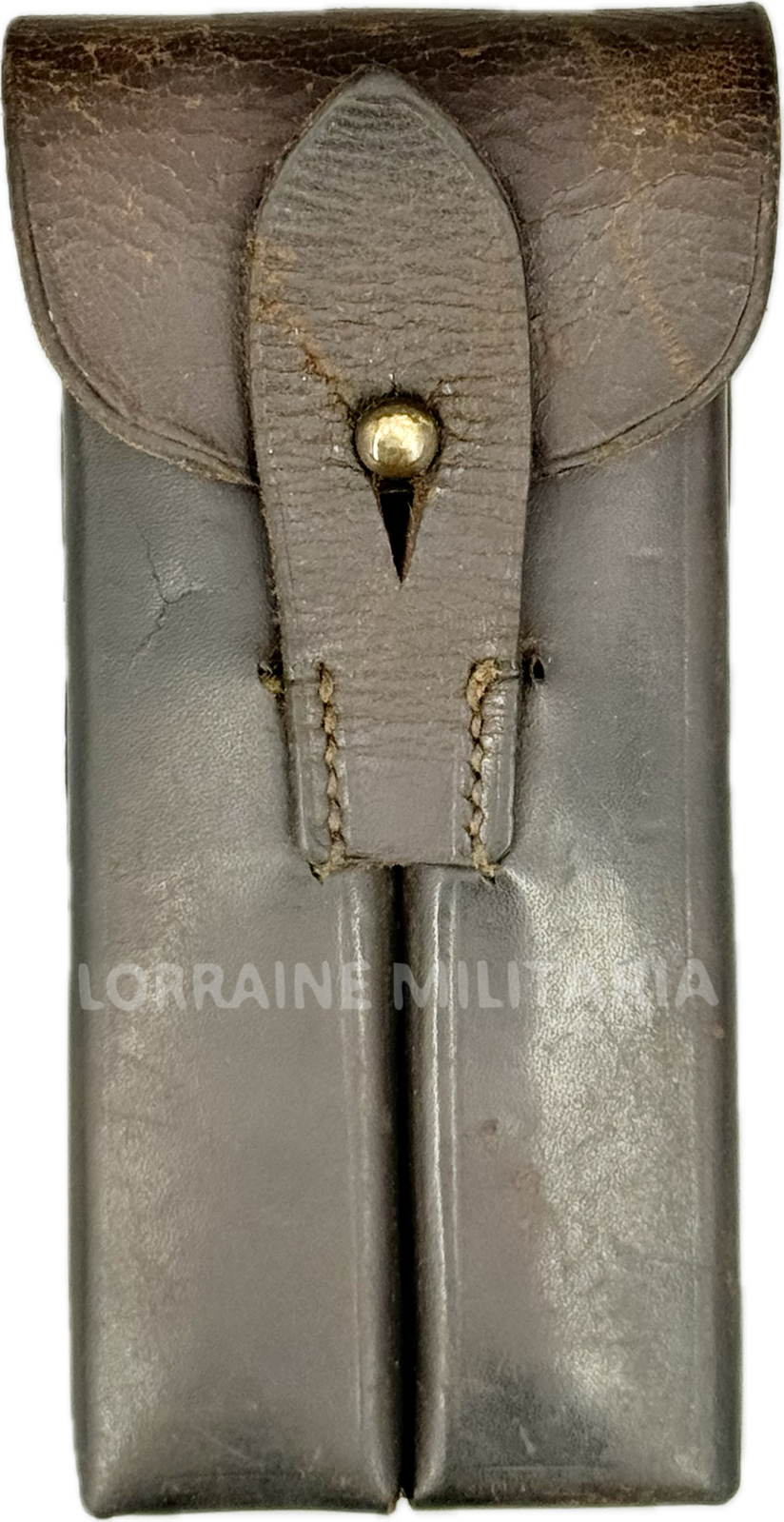 militaria : ETUI CUIR PORTE CHARGEURS ALLEMAND POUR P 08