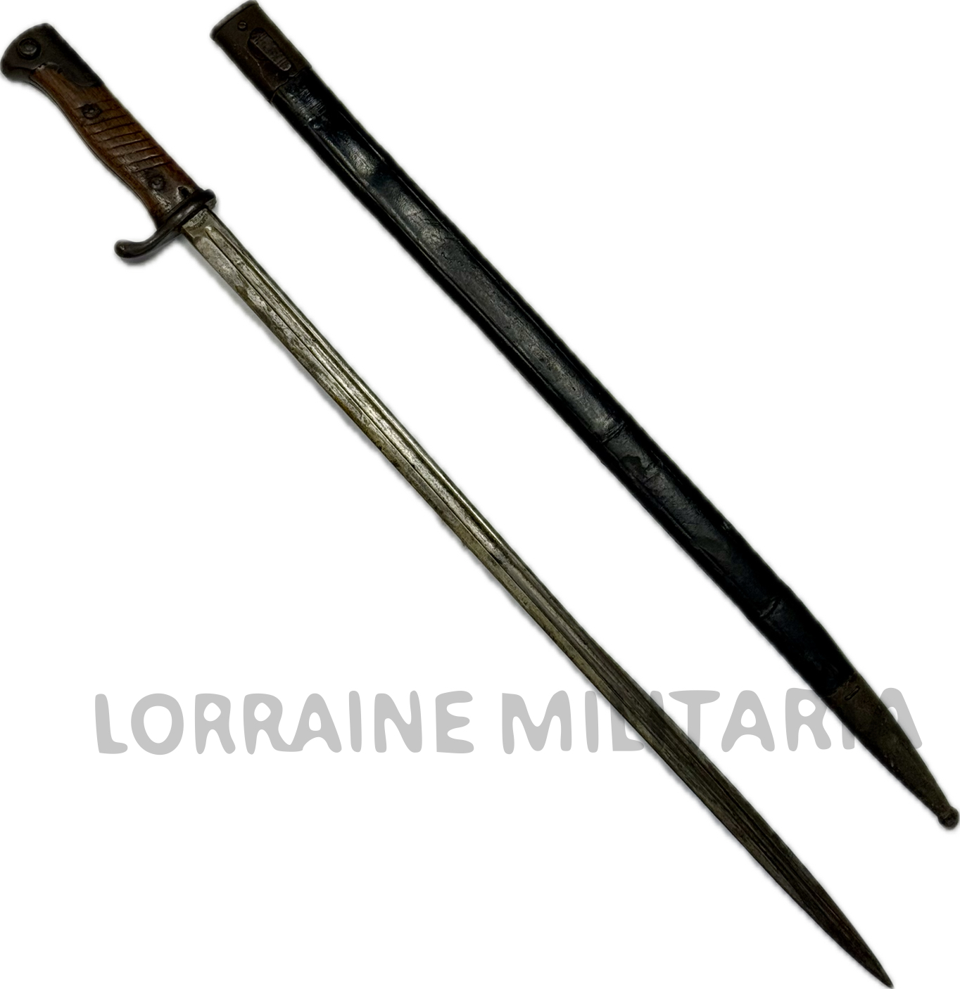 militaria : BAIONNETTE MLE 1898 2ème TYPE DU 167 ÈME REGIMENT D'INFANTERIE