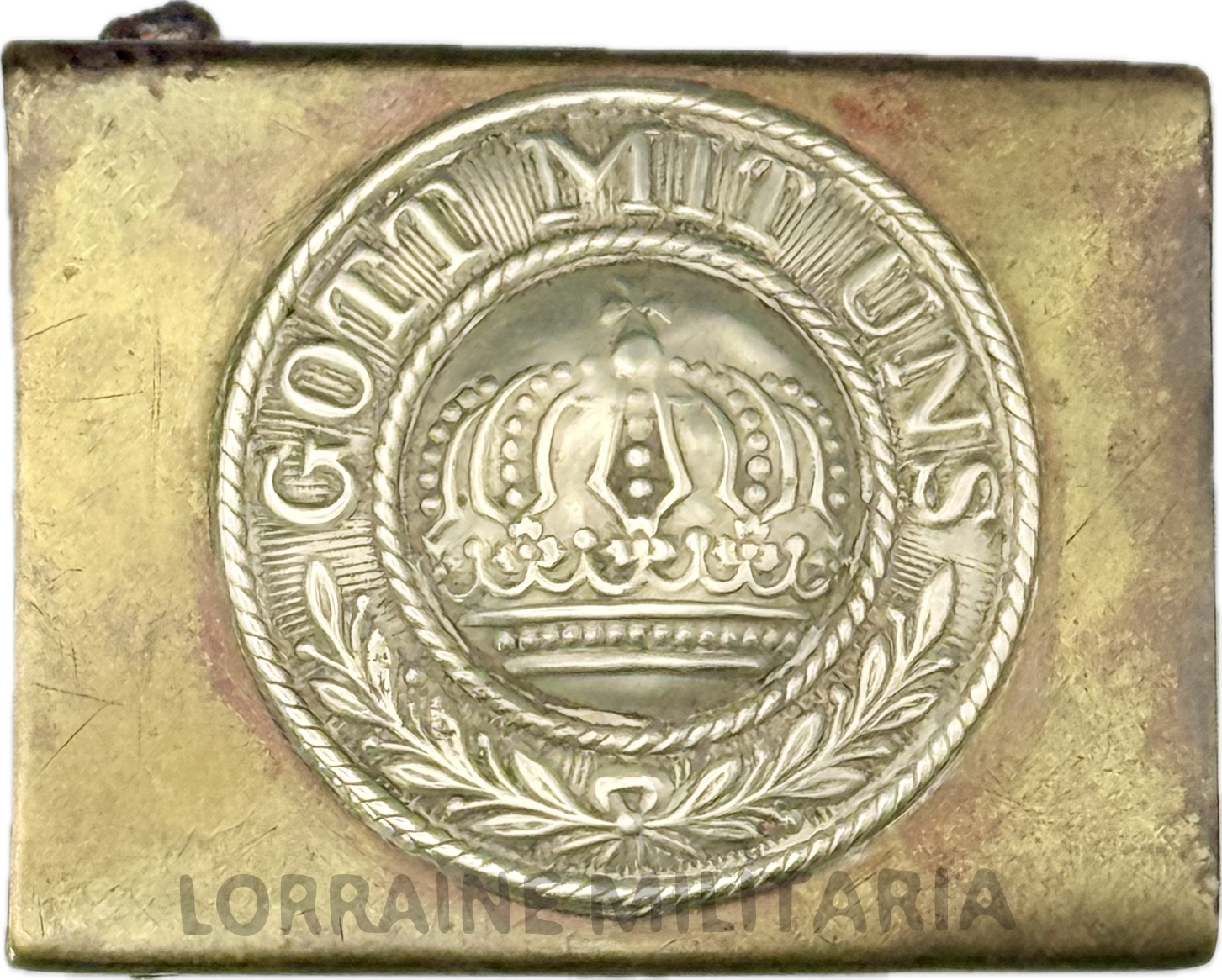 militaria : BOUCLE DE CEINTURON TROUPE ALLEMANDE Mle 1895 PRUSSE