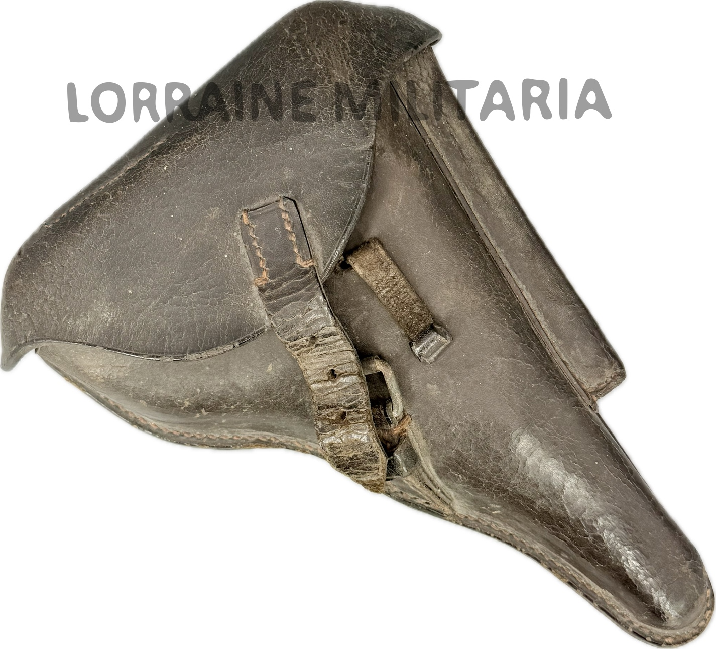 militaria : ETUI HOLSTER ALLEMAND LUGER P 08 DATÉ 1916
