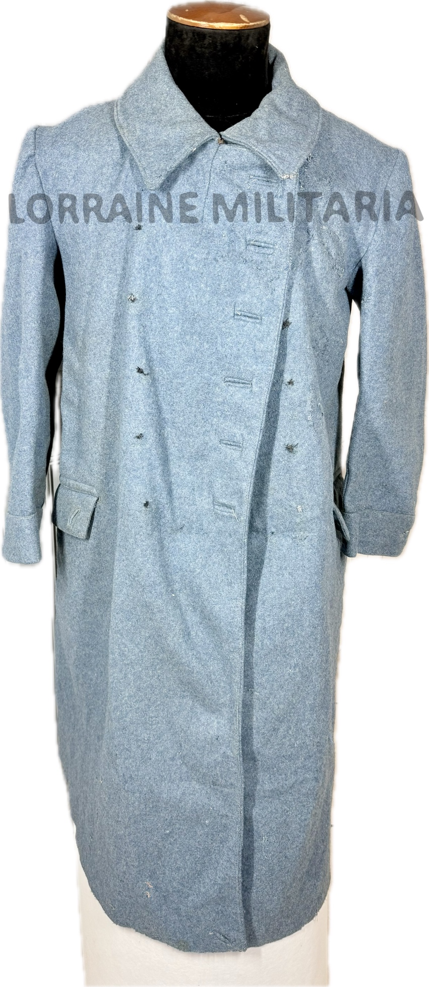 militaria : CAPOTE TROUPE REGLEMENTAIRE FRANÇAISE Mle 1915 DRAP BLEU HORIZON