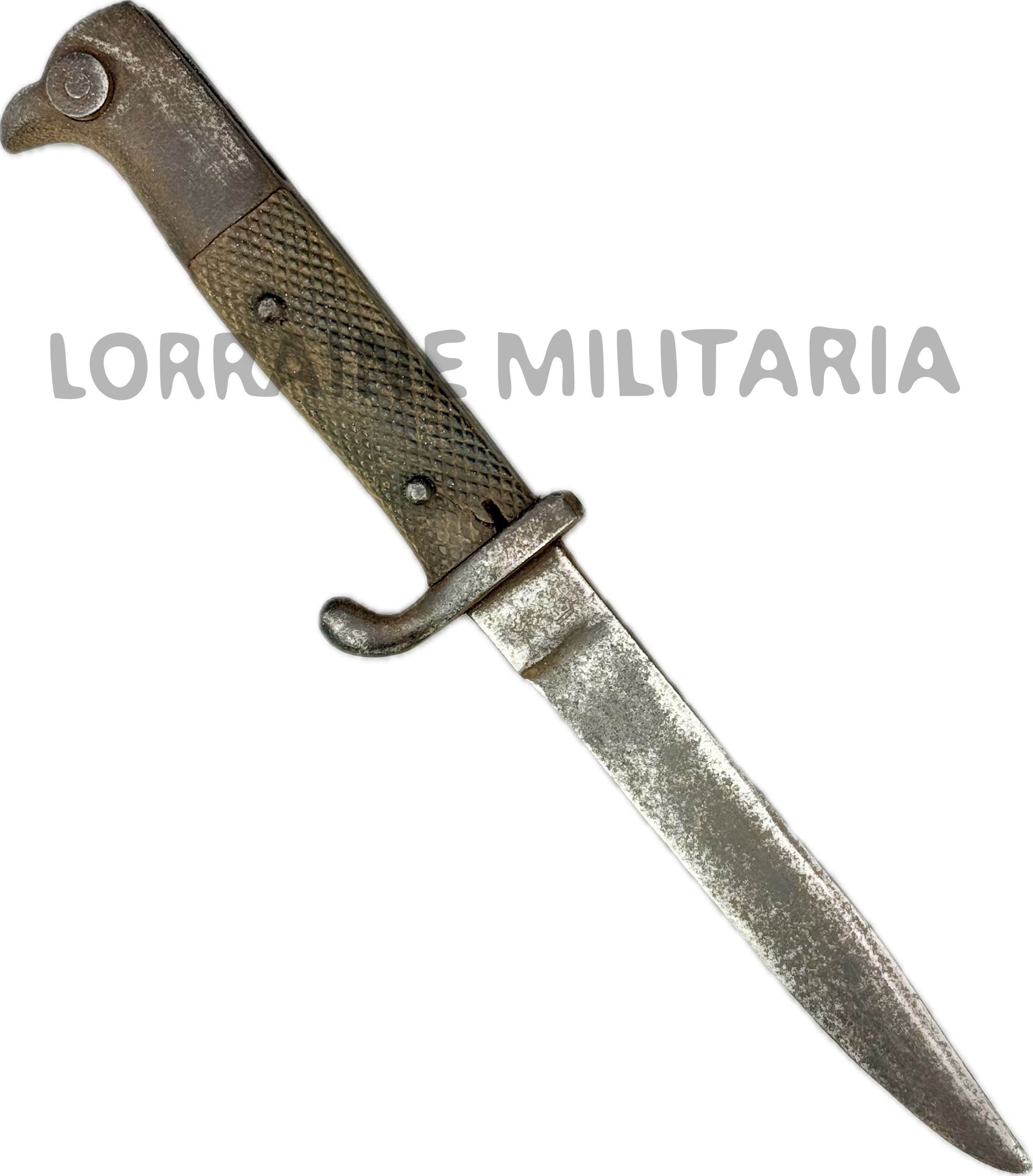 militaria : COUTEAU BAÏONNETTE DE COMBAT ALLEMAND  OFFICIER SANS FOURREAU